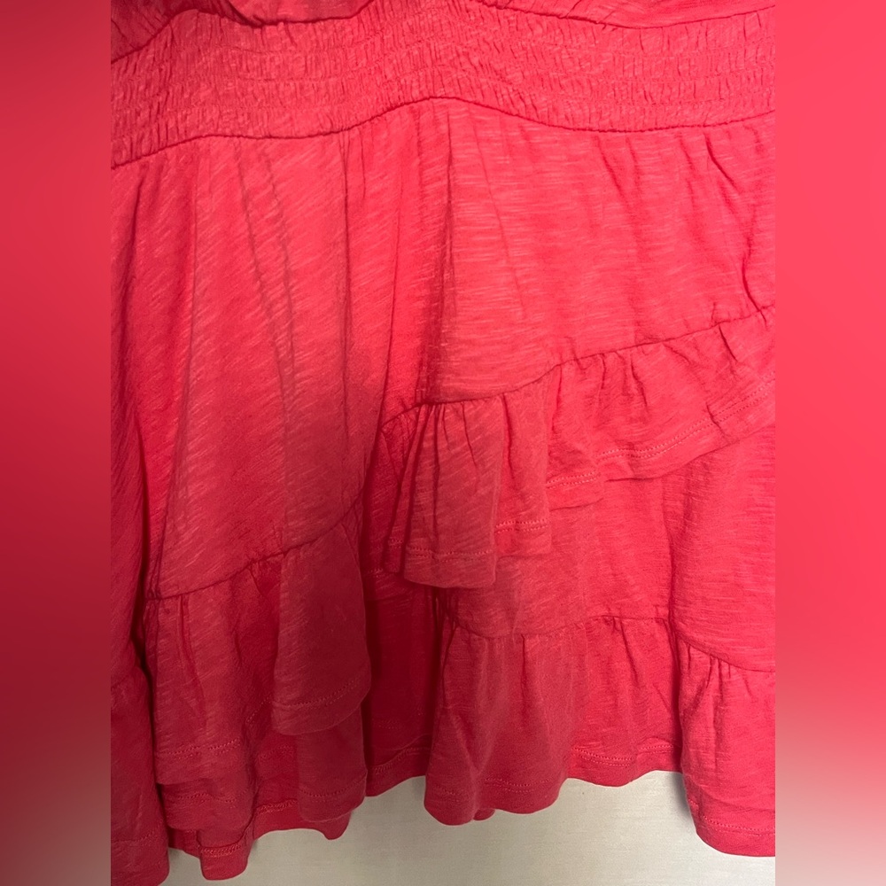NWT- Torrid Cotton Modal Slub Surplice Faux Wrap Top - Honeysuckle pink - Sz 2X - Picture 4 of 14